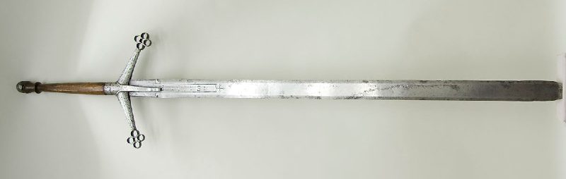 Claymore 16th–17th century hilt, Scottish; blade, German, Solingen