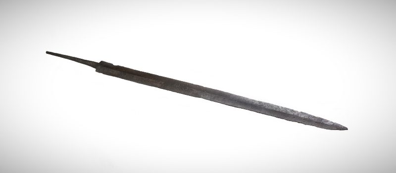 Roman auxiliary sword or spatha, from the Roman site at Newstead, 80 - 100 AD