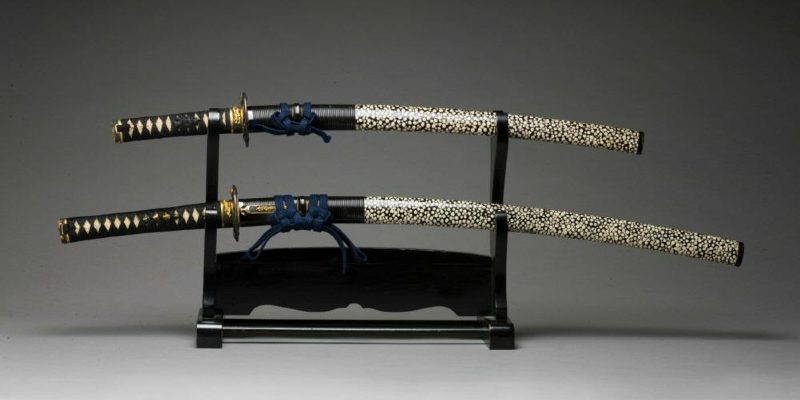 Daisho Sword Set Short sword wakizashi and Long sword katana with blade mountings