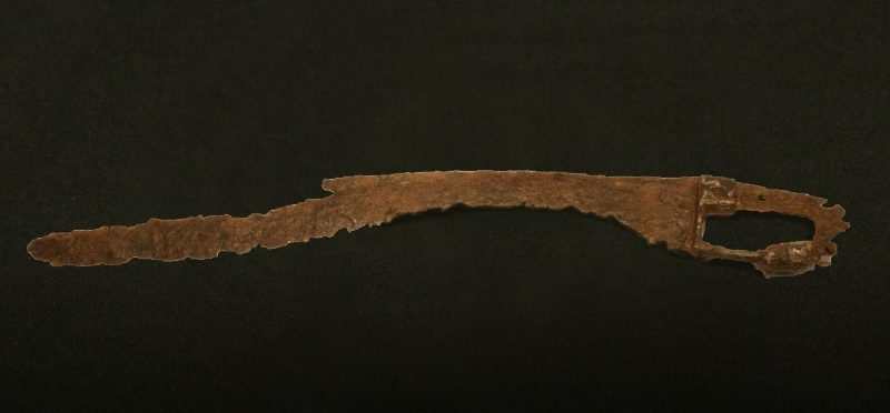 Ancient Falcata Sword with a closed Grip