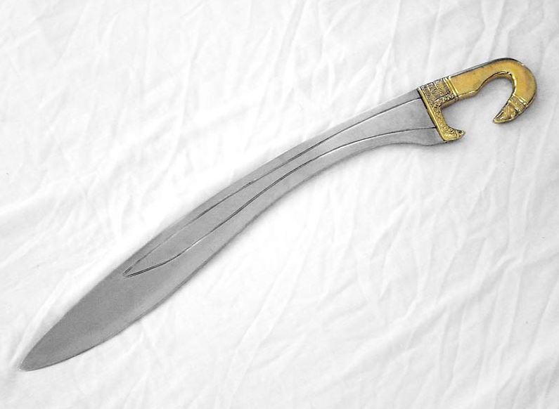 Épée Falcatta comparée
