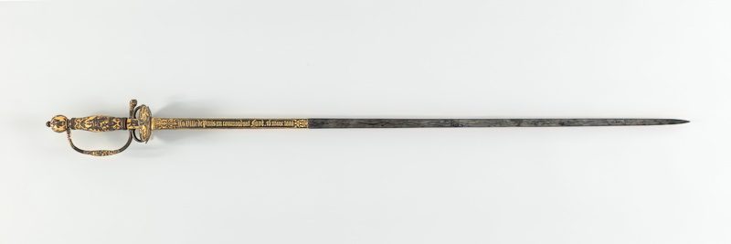 Smallsword dated 1856