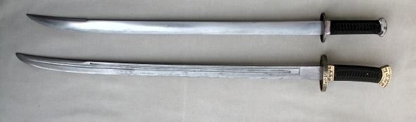 Deux épées Yanmaoda tournées