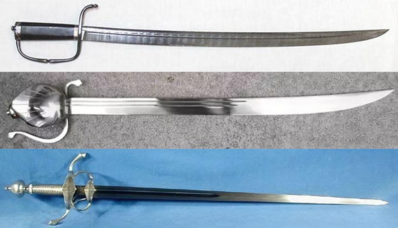 Comparison between swords