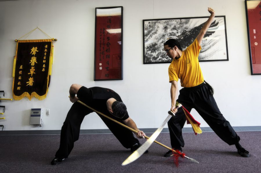 Chinese polearms utilised in martial arts