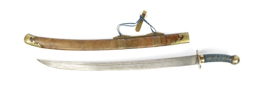 19th century Qing military saber cropped
