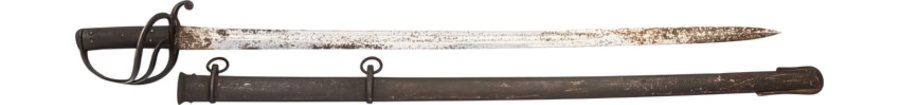 British Pattern 1853 Enlisted Dragoon Saber With Spurious Confederate Marking