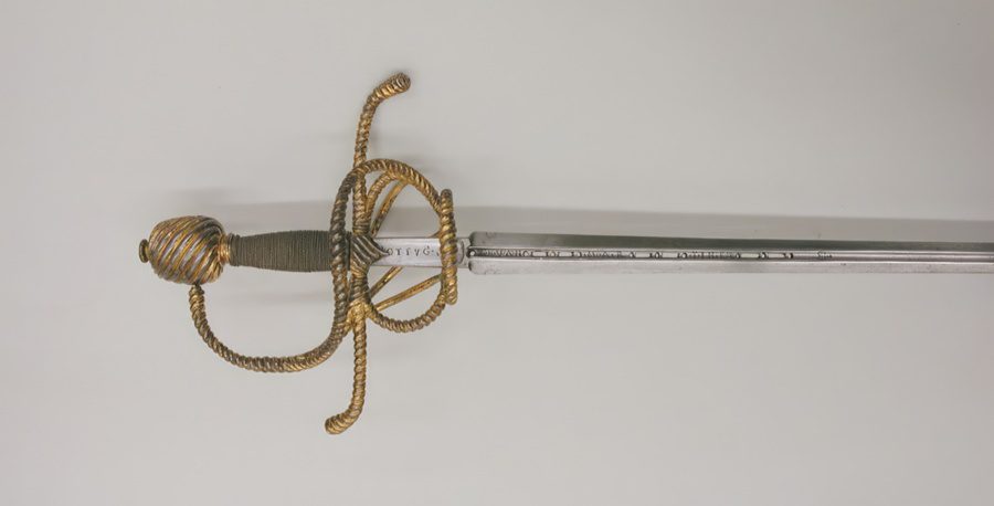 Rapier with scabbard ca. 1580 cropped