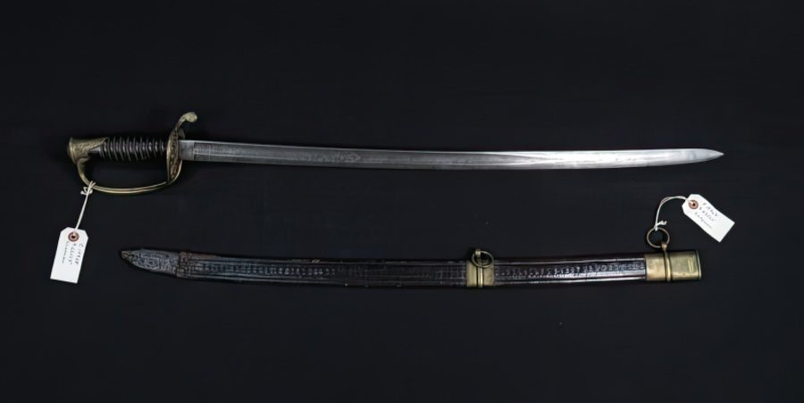Sword captured from Confederate officer at Fort Pulaski