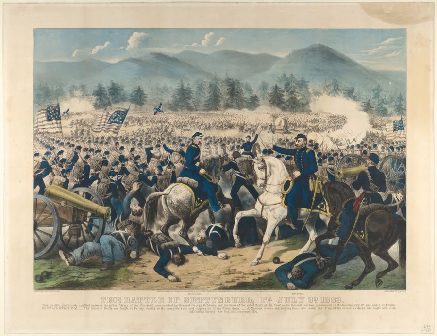The Battle of Gettysburg Pa. July 3rd 1863