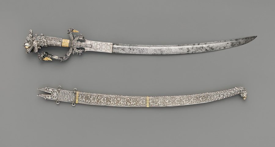 Kasthane Sword and scabbard 18th Century cropped