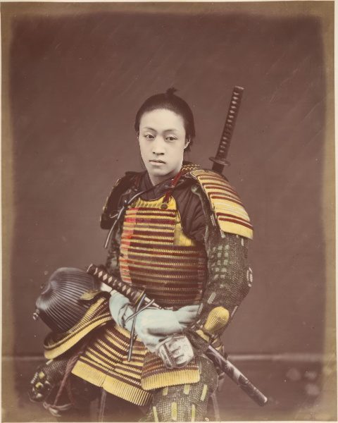 Actor in Samurai Armor photo by Suzuki Shinichi